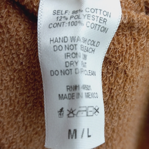 *SOLD* LOVE VINTAGE It's Better In The Desert Raw Rolled Hem Cropped Sweatshirt - Picture 8 of 10